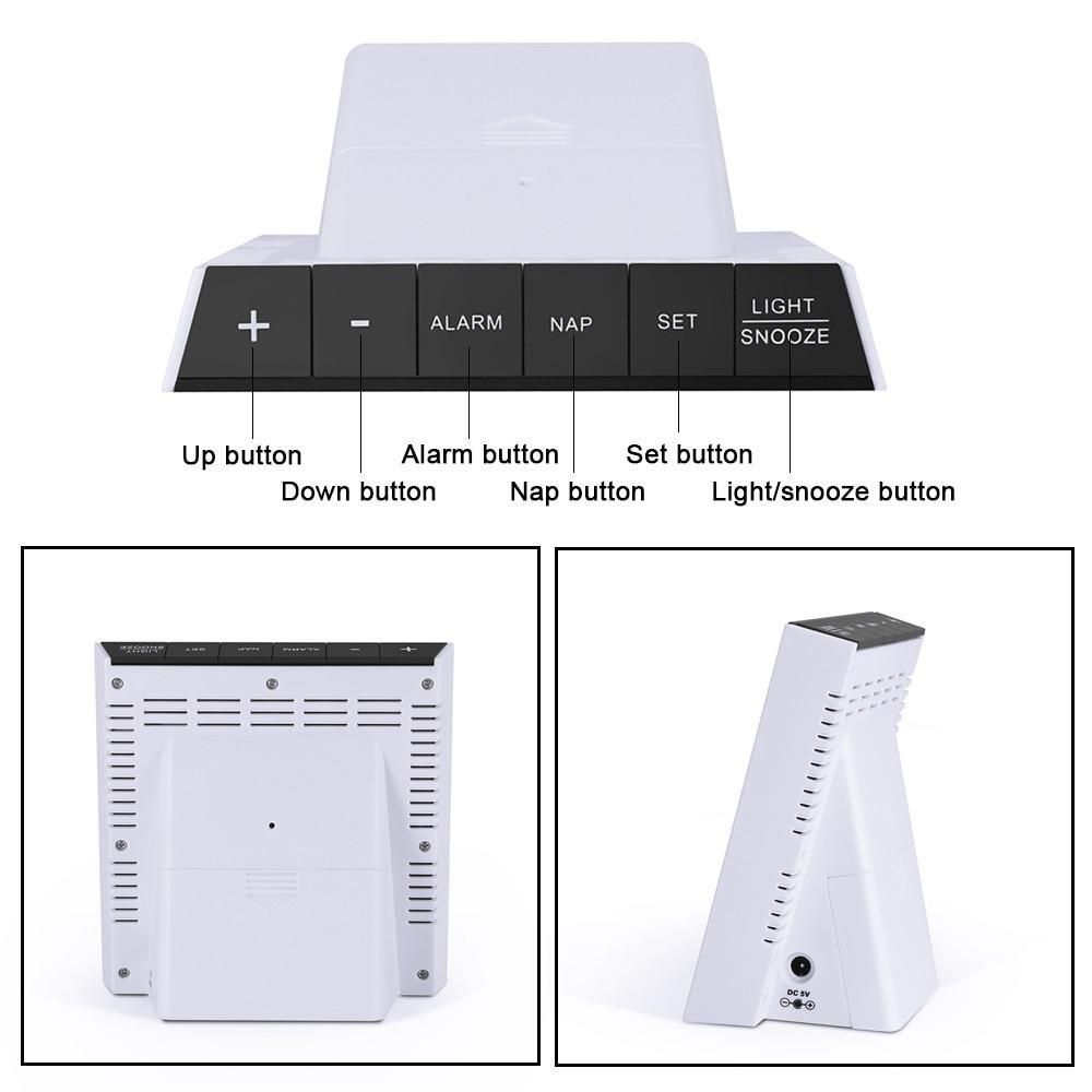 Digoo DG- Smart Charging Alarm Clock & Weather Station - Indigo-Temple