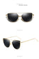 Retro Cat-Eye Women's Sunglasses - Indigo-Temple