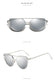 Retro Cat-Eye Women's Sunglasses - Indigo-Temple