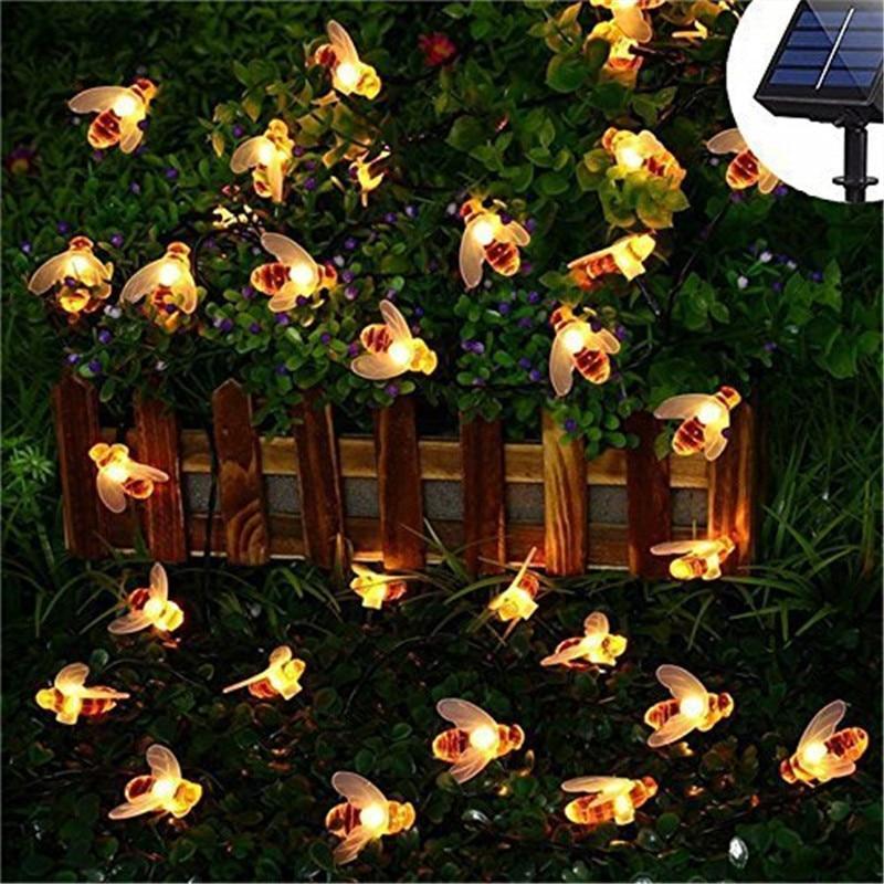 SolarGarden™ Solar Powered Honey Bee Led String Lights