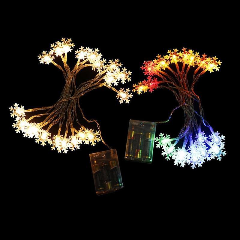 Christmas Led Garland Snowflake String Light (2 pcs set) - Indigo-Temple