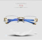 Rimless Anti Blue Light Diamond Cut Reading Glasses