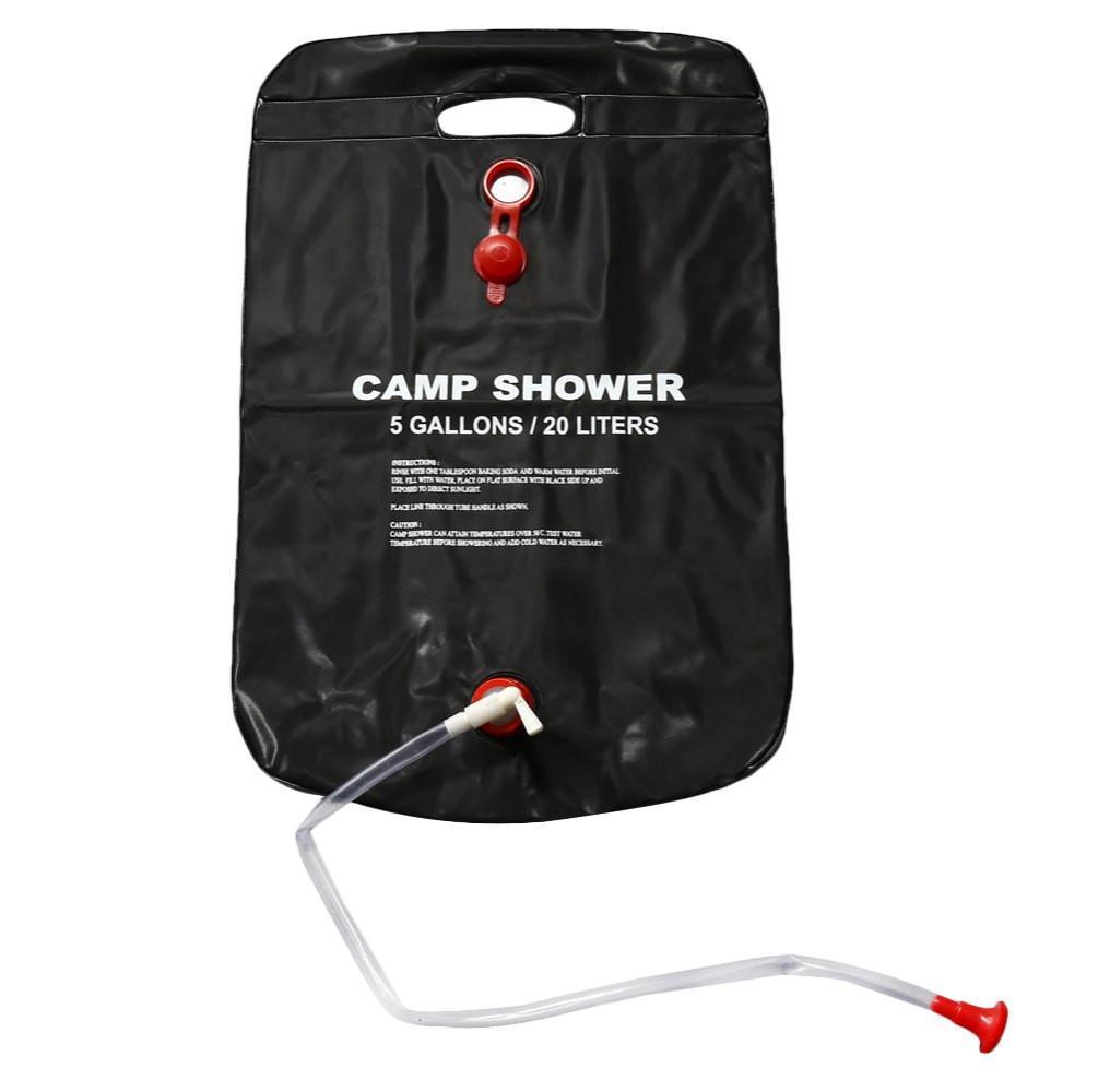 20L / 5 Gallons Solar Energy Heated Camp Shower Bag - Indigo-Temple