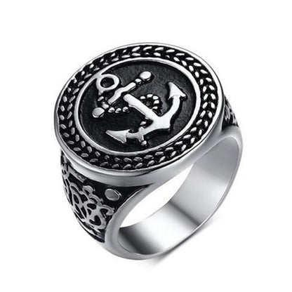 Eden - Vintage Anchor Ring - Indigo-Temple