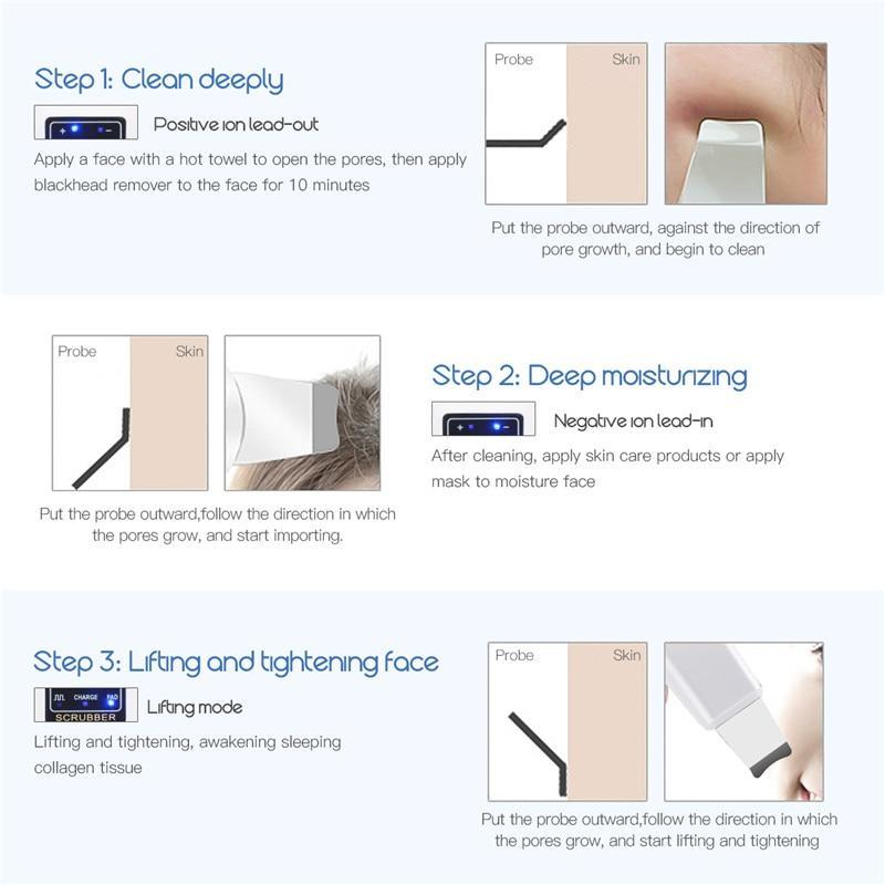 ScrubTech™   Ultrasonic Skin Facial Cleanser - Indigo-Temple