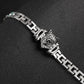 WOLF- Stainless Steel Charm bracelet - Indigo-Temple