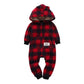 Winter long sleeve romper With Teddy Bear Eears - Indigo-Temple