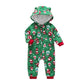Winter long sleeve romper With Teddy Bear Eears - Indigo-Temple