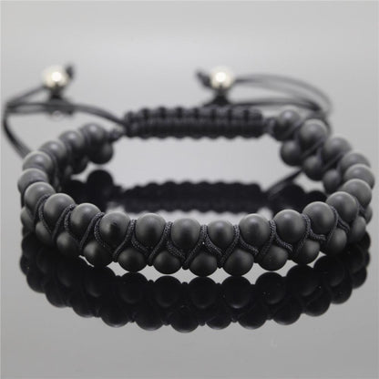SHILA - Cuff Double Bracelet - Indigo-Temple
