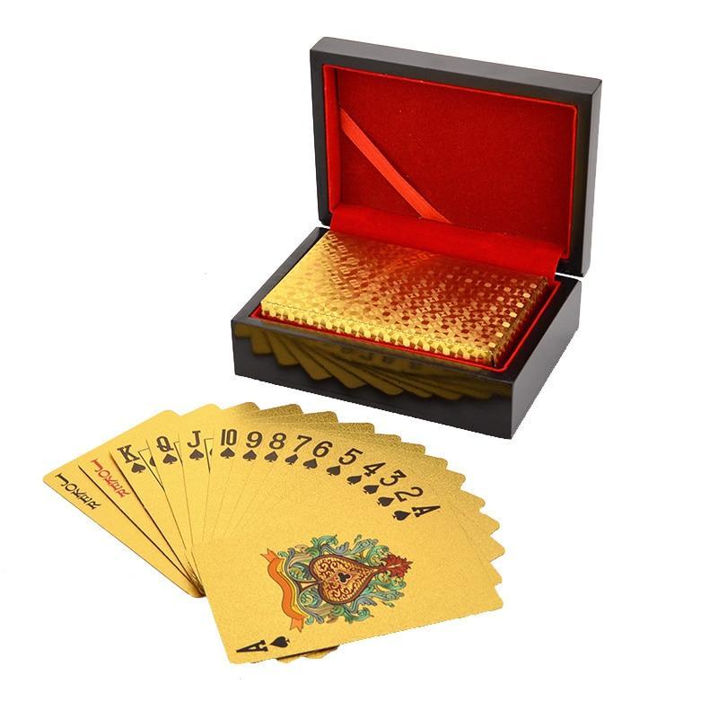 24k Gold "HIGH STAKES"  Poker Playing Cards