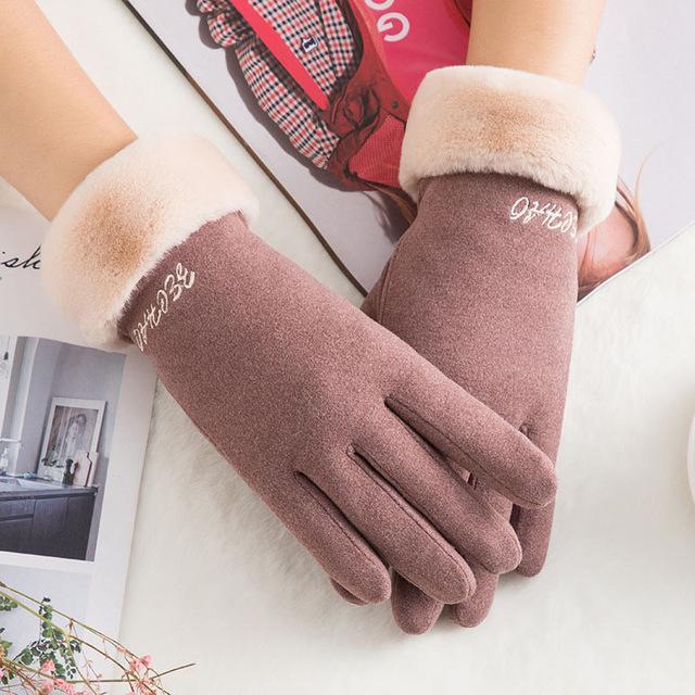 Noble™ Cashmere Touch Screen Gloves with Double Thick Plush - Indigo-Temple