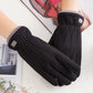 Noble™ Cashmere Touch Screen Gloves with Double Thick Plush - Indigo-Temple