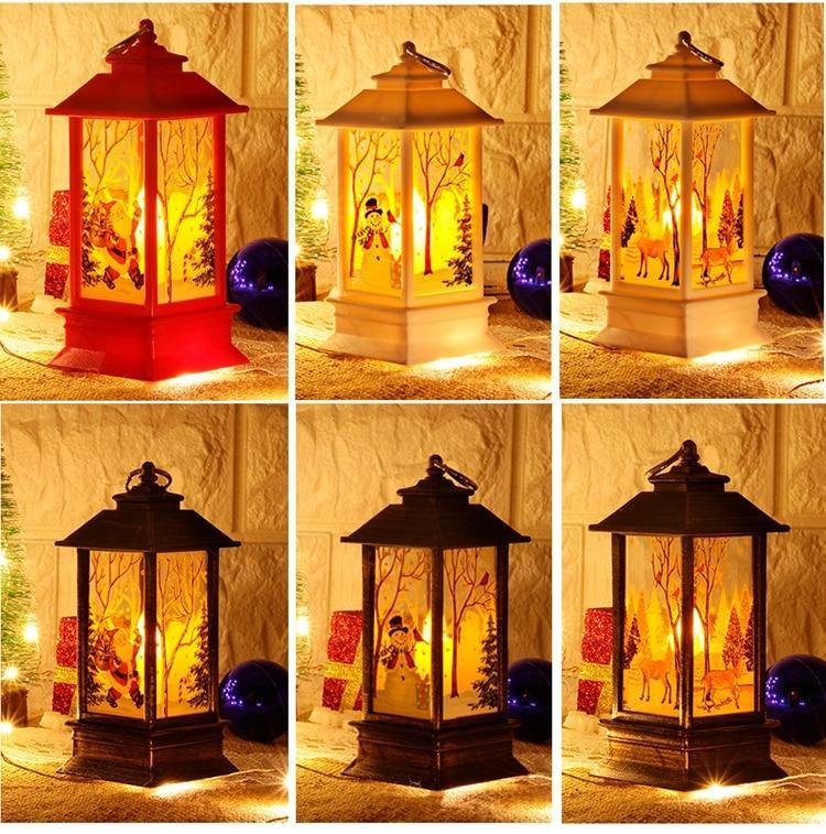 LED Christmas Decoration Lanterns (2 pcs set) - Indigo-Temple