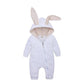 Winter Baby Romper With Charming Ears - Indigo-Temple