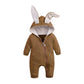 Winter Baby Romper With Charming Ears - Indigo-Temple