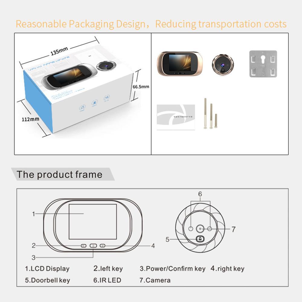 2 in 1 Smart LCD Video Doorbell Eye