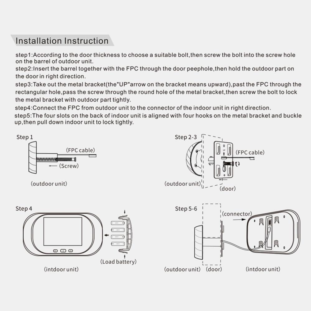 2 in 1 Smart LCD Video Doorbell Eye