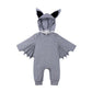 Winter Baby Romper With Charming Ears - Indigo-Temple