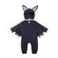 Winter Baby Romper With Charming Ears - Indigo-Temple