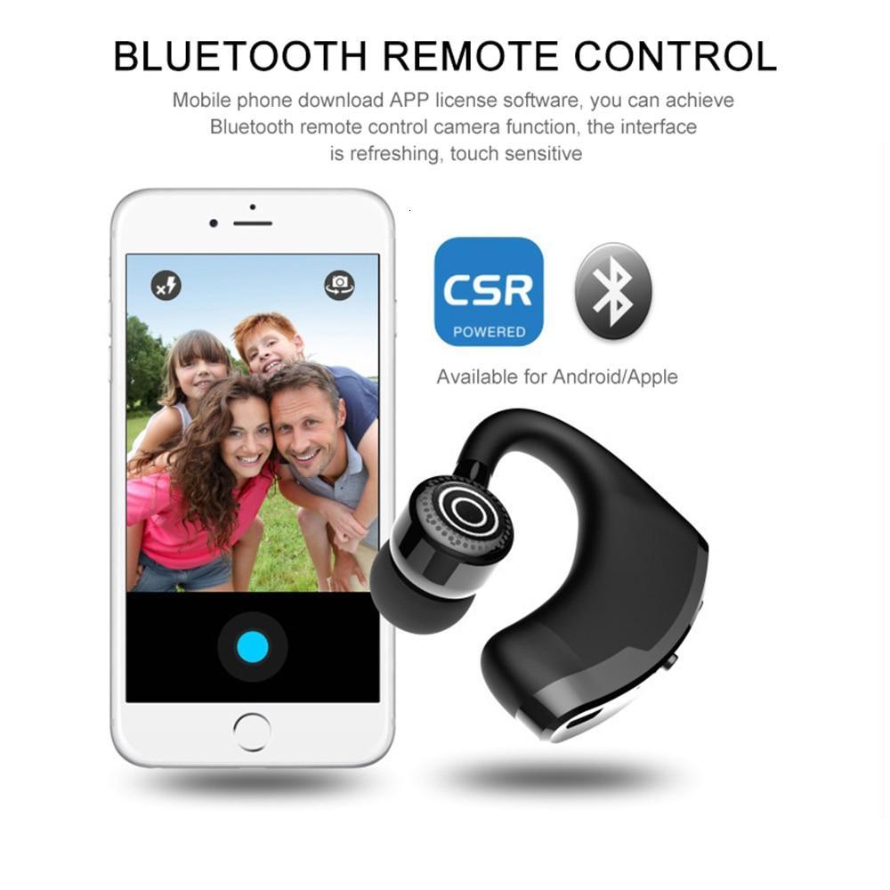 V9 Legend Mini Wireless Bluetooth Voice-Activated Headset - Indigo-Temple