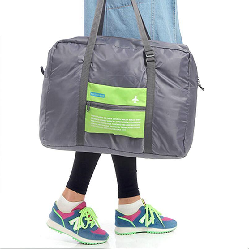 Large Capacity Folding Envelope Travel Bag - Indigo-Temple