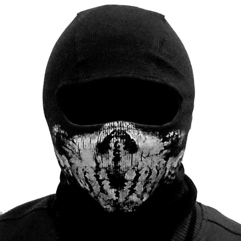 Balaclava Ghost Full Face Mask  (20 variants) - Indigo-Temple