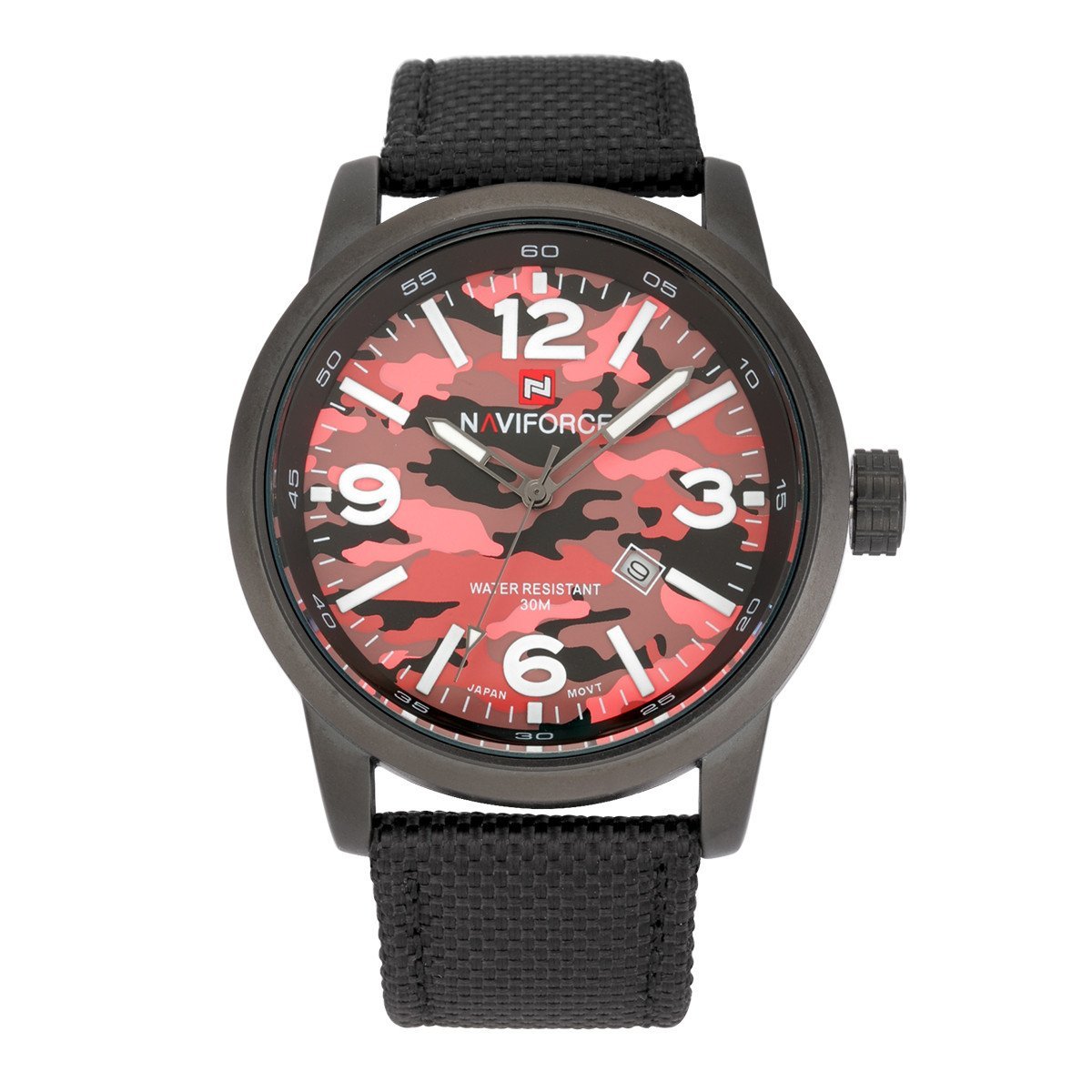 Military Fabric Strap Wristwatch ( 4 colors ) - Indigo-Temple