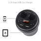 Cup Style Car Charger USB Car Charger & Dual Cigarette Lighter - Indigo-Temple
