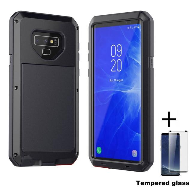 Heavy Duty Protection Metal phone Case for Samsung Galaxy - Indigo-Temple