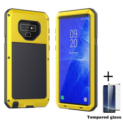 Heavy Duty Protection Metal phone Case for Samsung Galaxy - Indigo-Temple