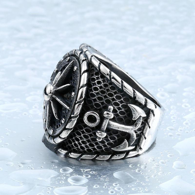 TORTUGA - Helm & Anchor Ring - Indigo-Temple