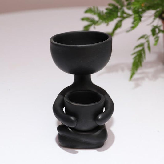 Humanoid Ceramic Flower Pot Vase