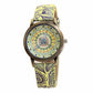 Flower Leather Quartz Wristwatch