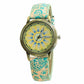 Flower Leather Quartz Wristwatch