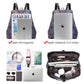 GEOMETRIC LUMINOUS BAG SET - Indigo-Temple