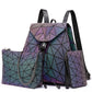 GEOMETRIC LUMINOUS BAG SET - Indigo-Temple