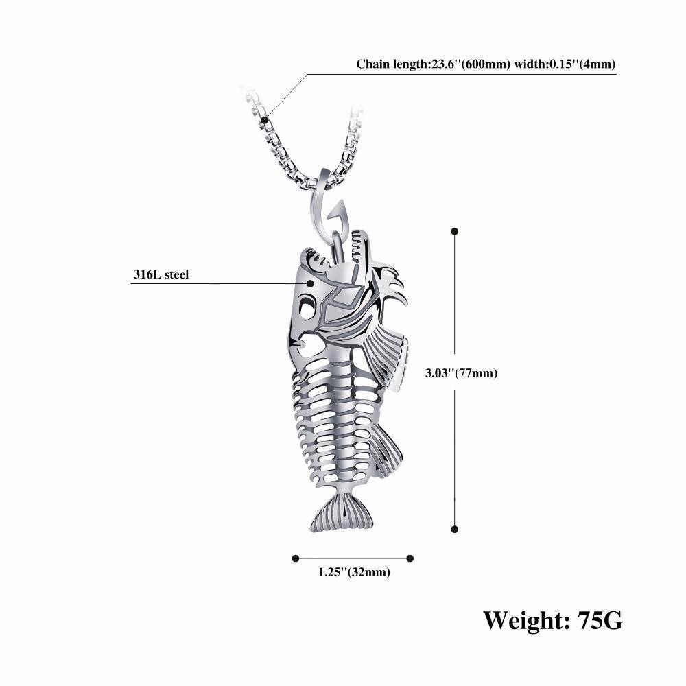 Fish Bone   Pendant - Indigo-Temple