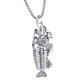 Fish Bone   Pendant - Indigo-Temple