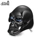 Stainless steel skull ring - Black\Gold - Indigo-Temple