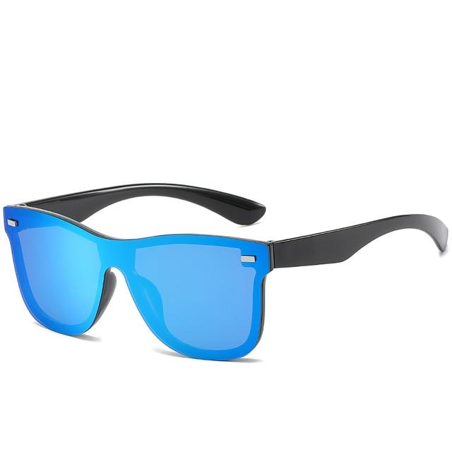 Rimless Mirrored Frameless Sunglasses