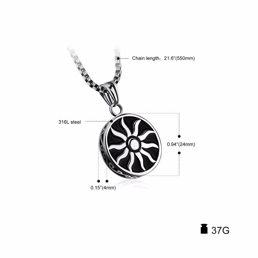 SUNY-   Pendant Necklace - Indigo-Temple