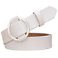 BHK™ Genuine Leather Round Ring Buckle Belt for Women