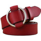 BHK™ Genuine Leather Round Ring Buckle Belt for Women