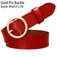 BHK™ Genuine Leather Round Ring Buckle Belt for Women