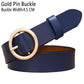BHK™ Genuine Leather Round Ring Buckle Belt for Women