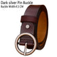BHK™ Genuine Leather Round Ring Buckle Belt for Women