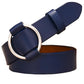 BHK™ Genuine Leather Round Ring Buckle Belt for Women