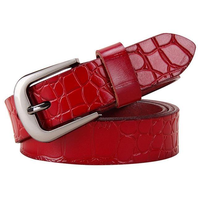BHK™ Genuine Leather Crocodile Belt  for Women