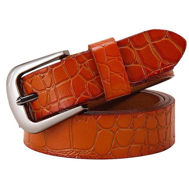 BHK™ Genuine Leather Crocodile Belt  for Women