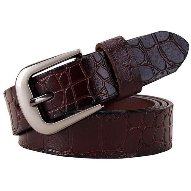 BHK™ Genuine Leather Crocodile Belt  for Women